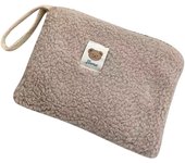 Lamb Hair Cosmetic Bag Cute Plush Makeup Organizer Pouch Kawaii Pencil Case Bags Travel Coin Purse Household Storage Accessory