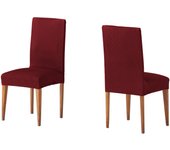 VALENTIA HOME Funda Silla Asiento/Respaldo Pack 2 París | Funda Silla Comedor o Cocina | Protector de Silla