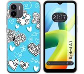 Funda Silicona para Xiaomi Redmi A1 diseño Mariposas Dibujos