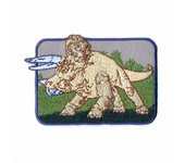 Parches Ropa Disney – Dinosaurios – Parche Bordado Ropa – (licencia oficial) – Jurassic World – Parque Jurásico – Triceratops – 8,0 x 5,4 cm. - Moda The Happy Patch