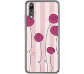 Tumundosmartphone Funda Gel Tpu para Huawei P20 Diseño Flores Vintage Dibujos