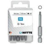5 Puntas en cajita de plástico largo 50 mm (T 10 TIN) | WITTE 429613