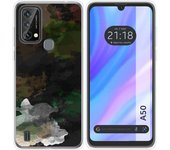 Funda Silicona Transparente para Blackview A50 diseño Acuarela 12 Dibujos
