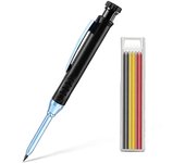 2pcs/set 2.8mm Carpenter Mechanical Pencil with Sharpener for Woodworking Construction Long Head Carpenter Pencil Stationery
