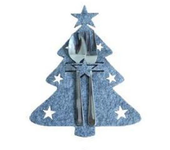 Christmas Cutlery Holder Knife and Fork Pocket Bag Cutlery Cover Star Tree Elk New Year Christmas Party Dinner Table Decoration