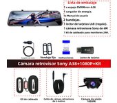 ACCEO Dashcam 12 Inch Touch Screen Car Room Mirror Video Recorder Dash Cam For Cars DVR With Sony RearView Camera Car Black Box