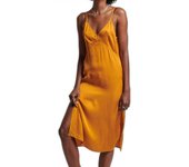 Vestido Satin Cami Midi, Marca Superdry, Color Amarillo, Talla 38, Para Mujer