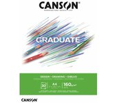 Canson Bloc Graduate A4 Papel de Alta Calidad para Artistas - Encuadernación de Espiral