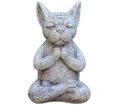Bulldog Francés Meditando Estatua Buda - Decoración Jardín