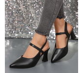 Soft Leather Solid Color Sandals Women 2024 Summer New Style Thick Heels with Baotou Fashion High-heeled Women's Shoes