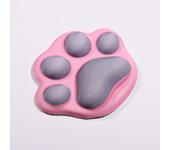 Mini alfabrilla de ratón de silicona con forma de pata de gato, almohada de mano de tela de Licra, almohadilla de muñeca Pequeña, reposamuñeca tridimensional antideslizante con dibujos animados