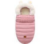Saco de dormir de carrito para bebé impermeable, cálido para recién nacido de invierno, saco de dormir grueso de terciopelo para bebé
