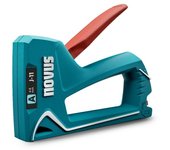 Novus j11 clavadora/grapadora - para grapas de 4 a 8mm - carga inferior con desbloqueo de seguridad - indicador de cantidad de grapas restante