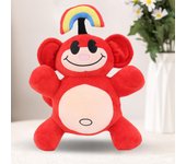 Mono de Plush de juguete, Plush animal de suave y agradable, compañero relajante, juguete decorativo para sofá, animal de Plush para niños durmiendo, Muñeco de Plush, Rojo