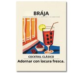 Retro Cocktail Posters Juice Alcohol Drinks Mojito Bramble Wall Art Canvas Painting Print Pictures for Bar Kitchen Home Decor