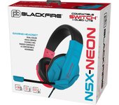 BLACKFIRE Auriculares Stereo Gaming Headset con Cable NSX-NEON para SWITCH