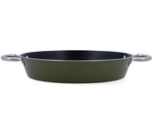 Quid Tartera Arrocera Aluminio Prensado 28X5CM Verde Acero Reciclable