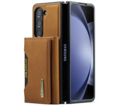 2 in 1 Detachable Card Slot Holder Phone Case For Samsung Galaxy Z Fold 6 5 4 3 Fold5 Fold4 Tri-fold Wallet Leather Cover
