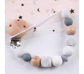 Cadena para chupete de bebé, mordedor de silicona, cadena anticaída, juguete de regalo para bebé, gran oferta