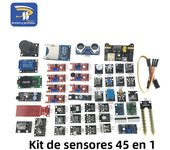 45 in 1 Sensors Modules 16 Kinds Starter Kit For Arduino Raspberry Pi , Better Than 37 in 1 With Box DIY UNO R3 MEGA2560