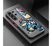 Matte Case For Samsung Galaxy S23 S22 S21 S20 Plus Note 10 Plus 20 Ultra S23Ultra Soft Phone Cases Pokemon Pikachu Cute