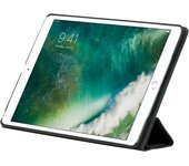 dbramante1928 Risskov - Funda de Piel con Tapa para iPad (2017/2018), diseño de Flores, Color Negro