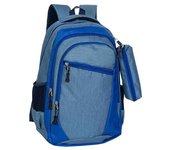 J.S ONDO MOCHILA TIPO TELA PARA HOMBRE Mochila Escolar Mochila de Viaje Negocios Trabajo Diario Antirrobo Impermeable Grande Mochila Ordenador CLASICO 18 pulgadas CON ESTUCHE