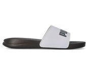 Puma - Sandalia Chancla Piscina Popcat 20 - Blanco-Gris - Tiras Acolchadas