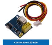 ESP8266 ESP-01 ESP-01S RGB LED Controller Module for Arduino IDE WS2812 WS2812B 16 Bits Light Ring Smart Electronic DIY Kit