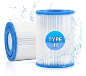 Cartucho de filtro de piscina de 2 filtros para Best-Way type II, pool filter type 2 Para Piscina, repuesto de Filter Lazy Spa para Bomba de piscina Best-way