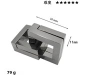 Classic IQ Metal Brain teaser Magic Puzzles Game Toys For Children Adults Funny Gifts Educational Toys Metal Puzzle