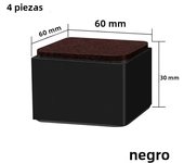 4Pcs Metal Furniture Feet Leg Bed Risers Heightening Pads Square Round Table Chair Desk Sofa Riser Floor Protector Elevator
