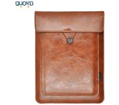 Double Layer High Capacity 13 Inch Laptop Bag Cover PU Leather Sleeve Case For M1 M2 MacBook Pro Air 13.3 13.6 Dell HP