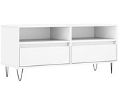 Mueble para TV Madera contrachapada Blanco 100x34,5x44,5 cm