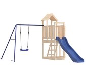 vidaXL Parque Infantil de Exterior Casa de Juegos Niño Material Madera maciza de pino impregnada, Madera de pino maciza, Madera maciza douglas