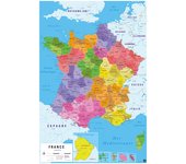 Poster carte de france 2018