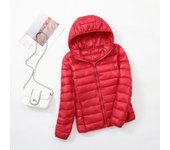Plus Size Thin Light Down Jacket Women 2023 Autumn Winter Slim Short Hooded Warm White Duck Down Coat Women Outerwear Streetwear