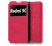 Case for Xiaomi Redmi 9C Book Stand with Window 360 Degree Full Protection - Optional Tempered Glass Protector, Meloenvias mle25
