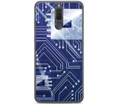 Tumundosmartphone Funda Gel Tpu para Huawei Mate 10 Lite Diseño Circuito Dibujos