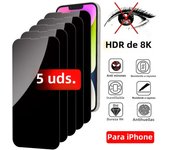 5PCS Anti-Spy Screen Protector For iPhone 15 14 13 12 11 Pro Max Mini Privacy Glass For iPhone X XS Max 15 14 7 8 6 Plus SE 2022