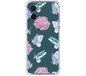 Funda Silicona Antigolpes para Oppo A76 / A96 diseño Flores 10 Dibujos