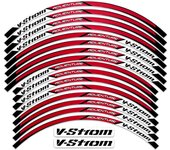 For Suzuki V-Strom 250 SX Vstrom 1000 1050 XT DL 650 Reflective Motorcycle Wheel Hub Stickers Motocross Rim Decals Accessories