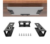 Soporte de almacenamiento para ordenador portátil, estante de montaje para tableta y PC, soporte para bandeja debajo del escritorio, estante de almacenamiento para ordenador