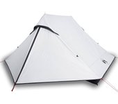 vidaXL Tienda de campaña 2 personas tela opaca impermeable blanco