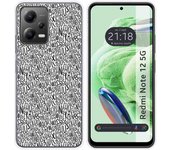 Funda Silicona para Xiaomi Redmi Note 12 5G diseño Letras Dibujos