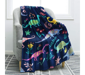 Dinosaur Blanket for Boys Jurassic Dino World Park Soft Flannel Throw Blanket Dinosaur Room Decor for Boys Gifts for Sofa Bed