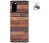 Tumundosmartphone Funda Gel Tpu para Samsung Galaxy A41 diseño Madera 03 Dibujos