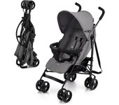 Silla de Paseo Bebé TIK de Kinderkraft, Muy ligera y plegable, Reclinable hasta tumbado 6.5kg