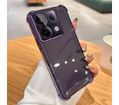 Clear Transparent Shockproof Plating Silicone Case For Xiaomi 13 14 13T Pro Poco X6 X5 M6 Pro F4 F3 Soft Back Cover