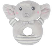 Juguete de campana de mano con forma de animal de dibujos animados, anillo de mano con forma de conejo, elefante y koala, palo de mano con sonido de llamada BB, anillo de mano